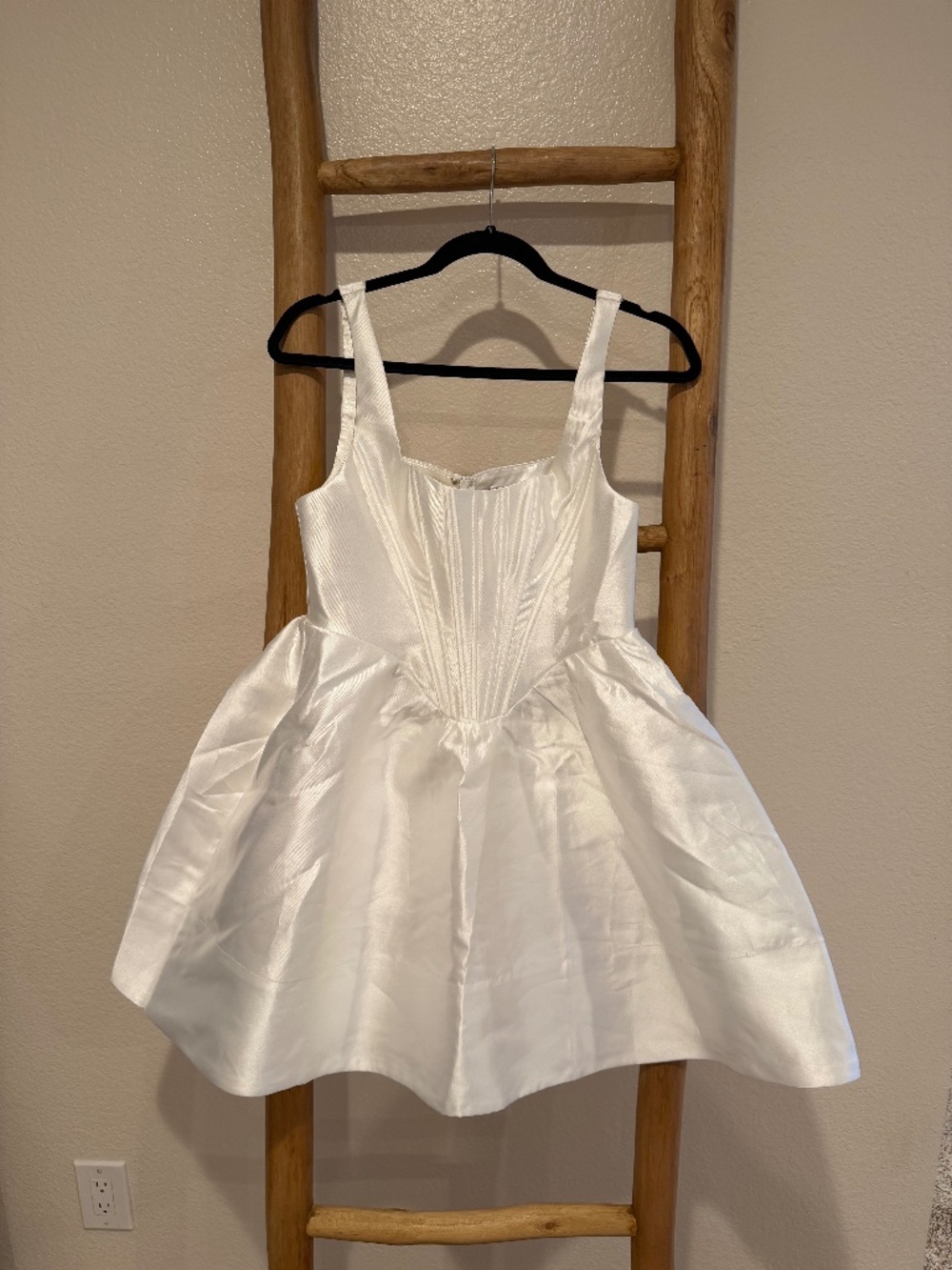 Lulu's White Mini Corset Bodice Dress
